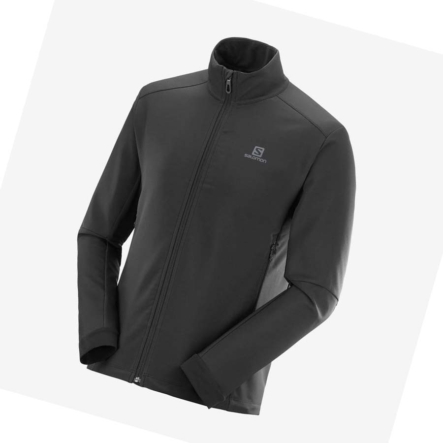 Chaquetas Salomon AGILE SOFTSHELL Hombre Negros | MX 3259GSO